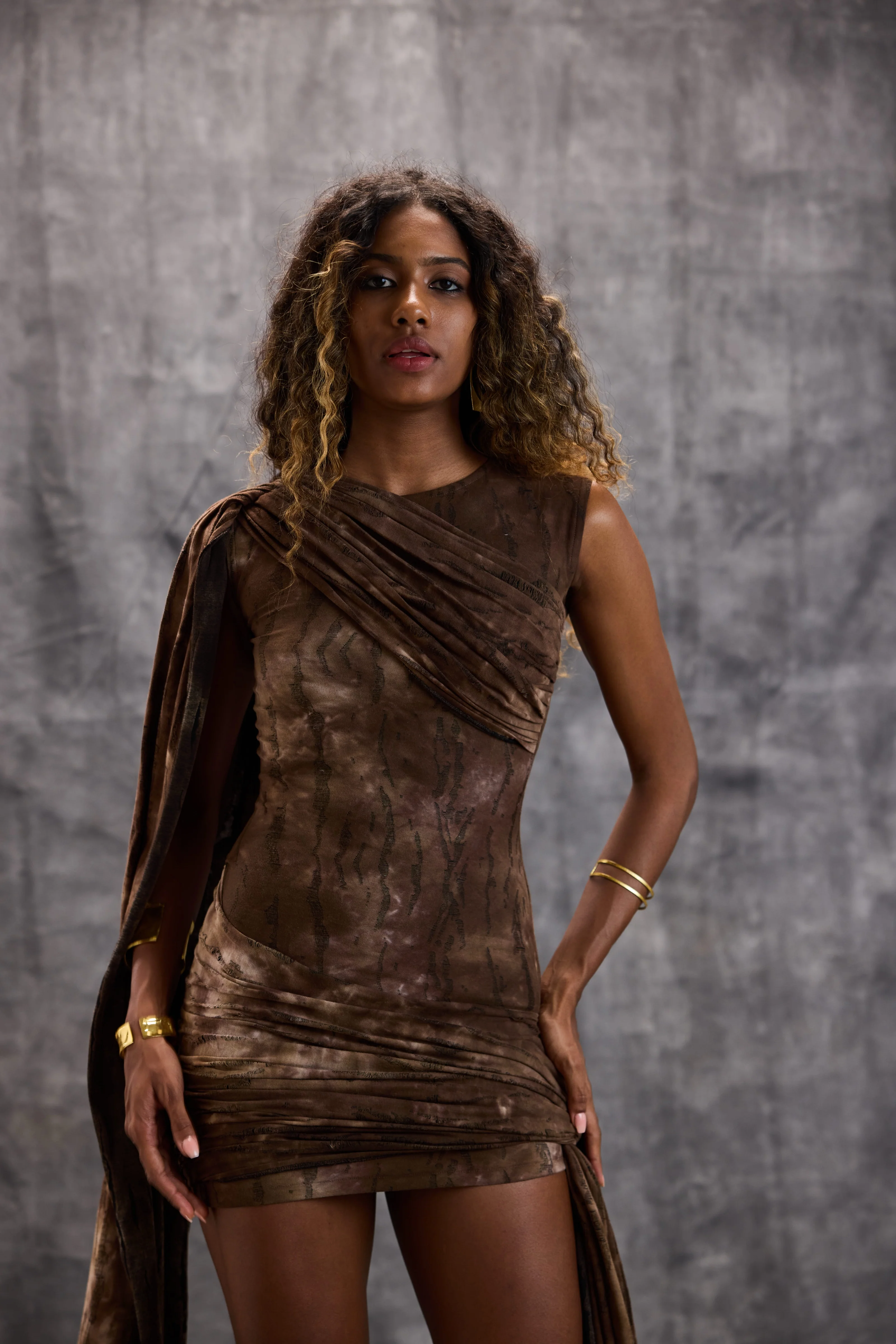 Brown Bodycon Dress - Image 14