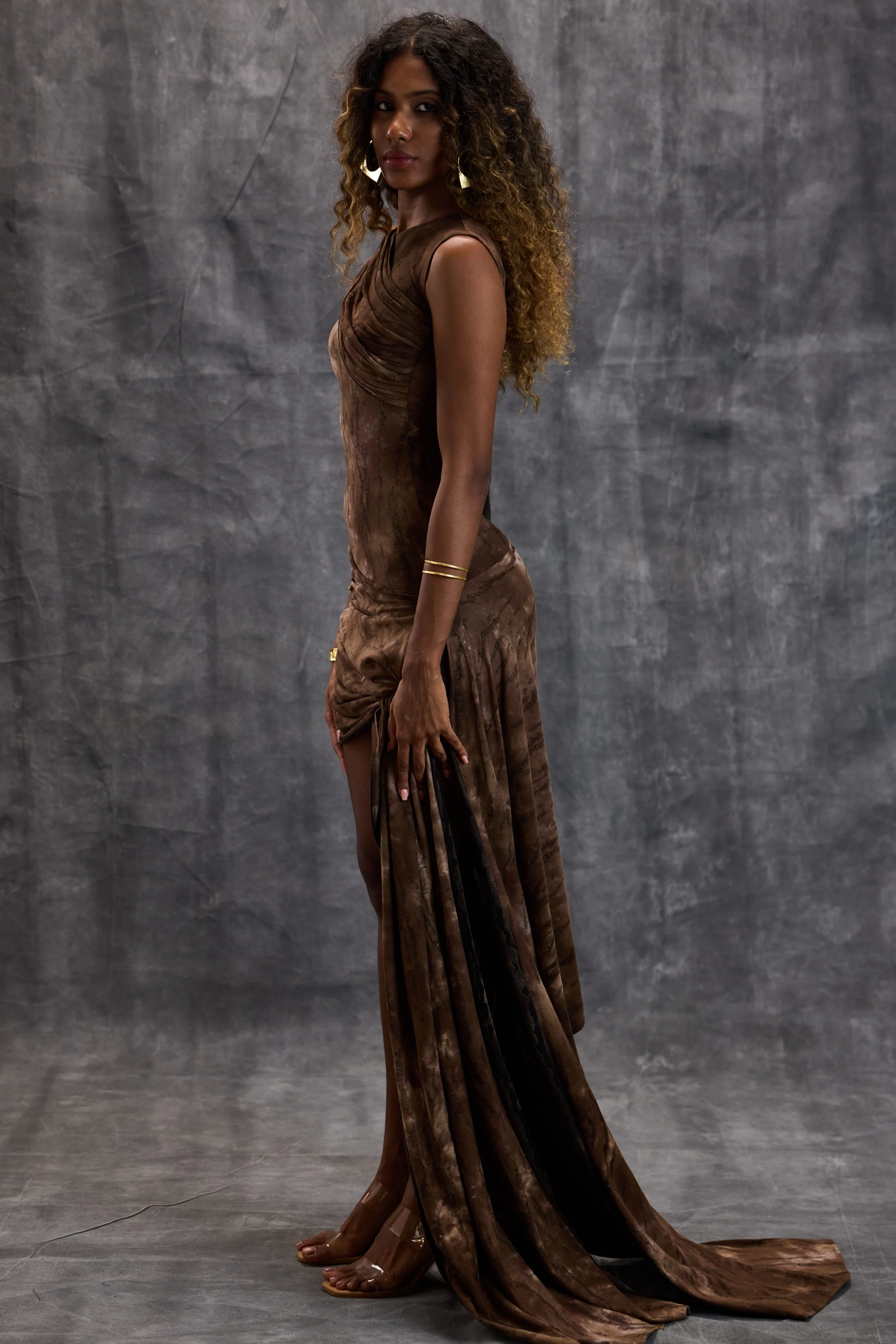 Brown Bodycon Dress - Image 8