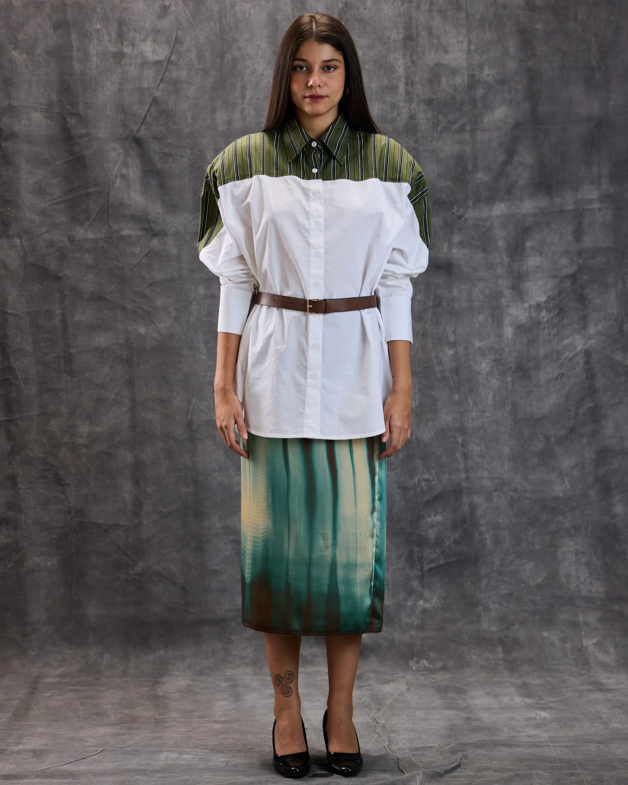 Colour Block Shirt - Image 8