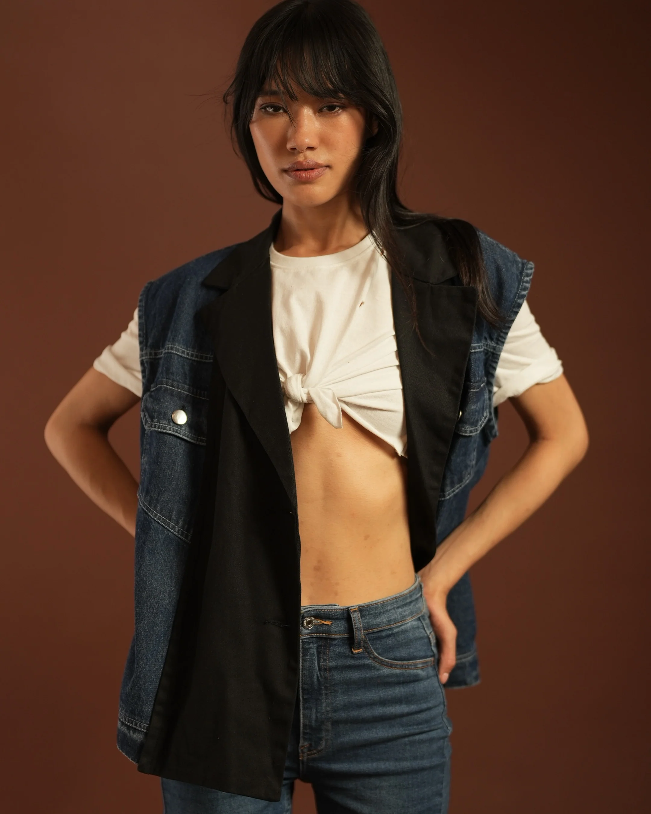 Dual Denim vest - Image 4