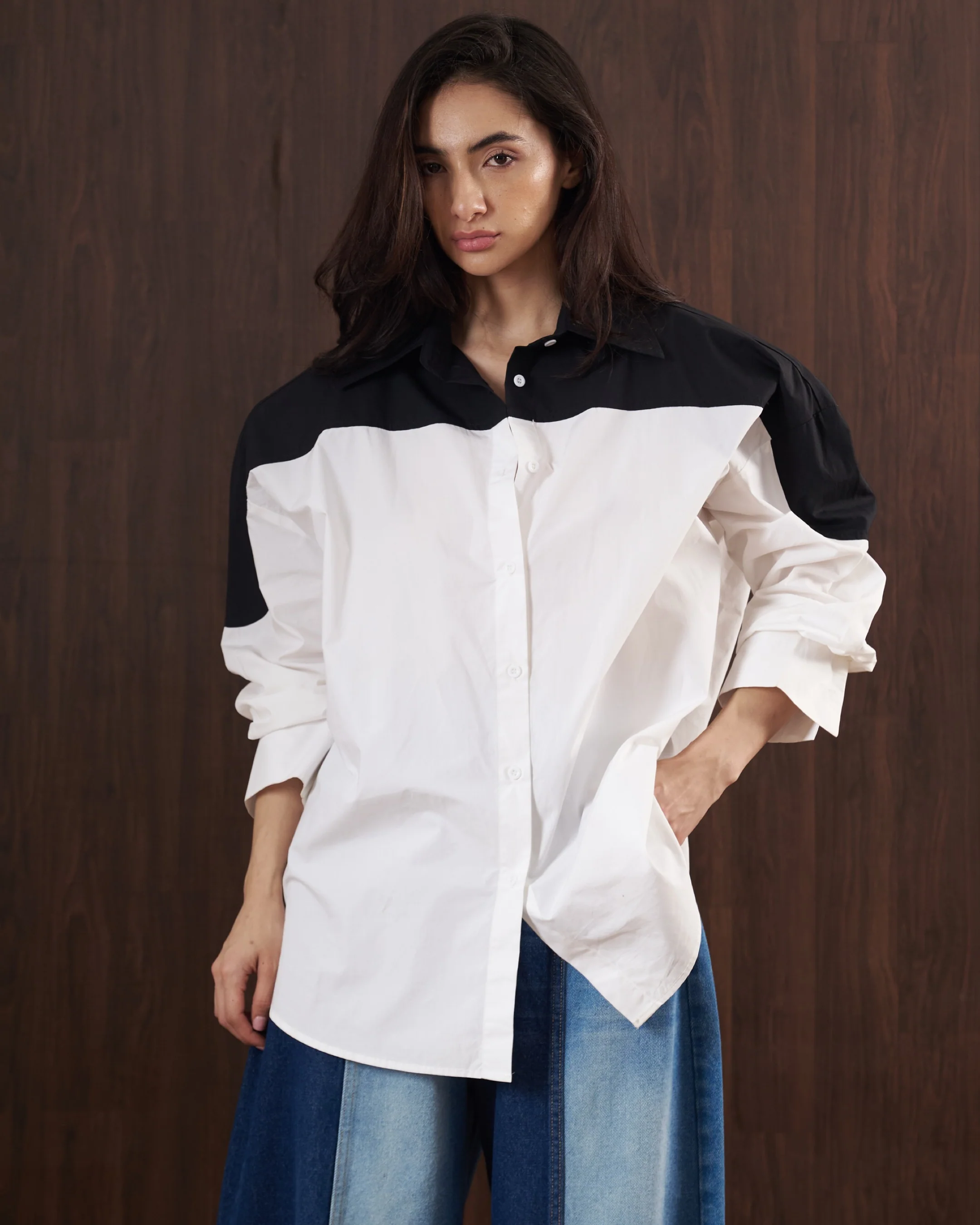Colour Block Shirt - Image 4
