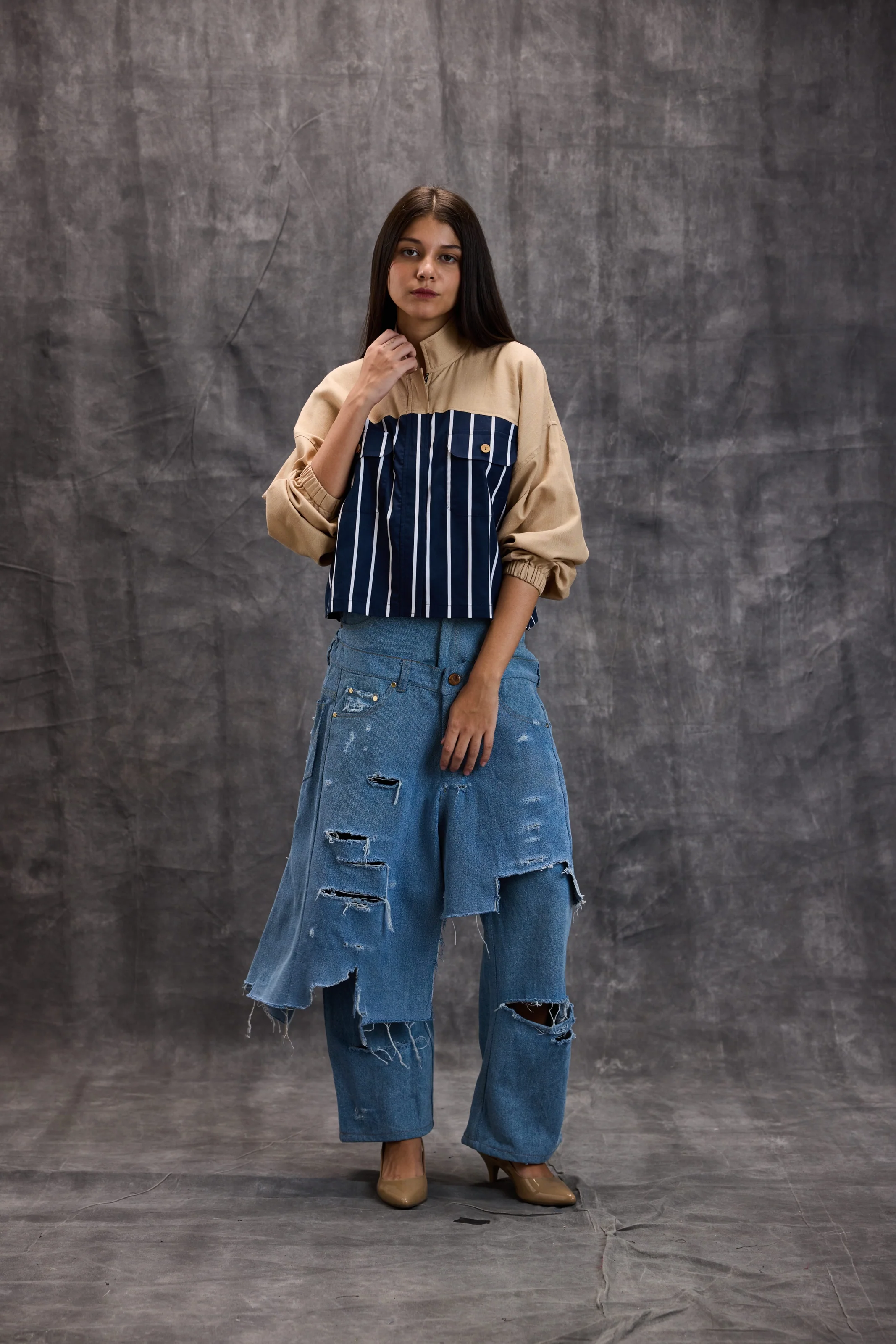 Harbor Stripe Utility Shirt - Image 4