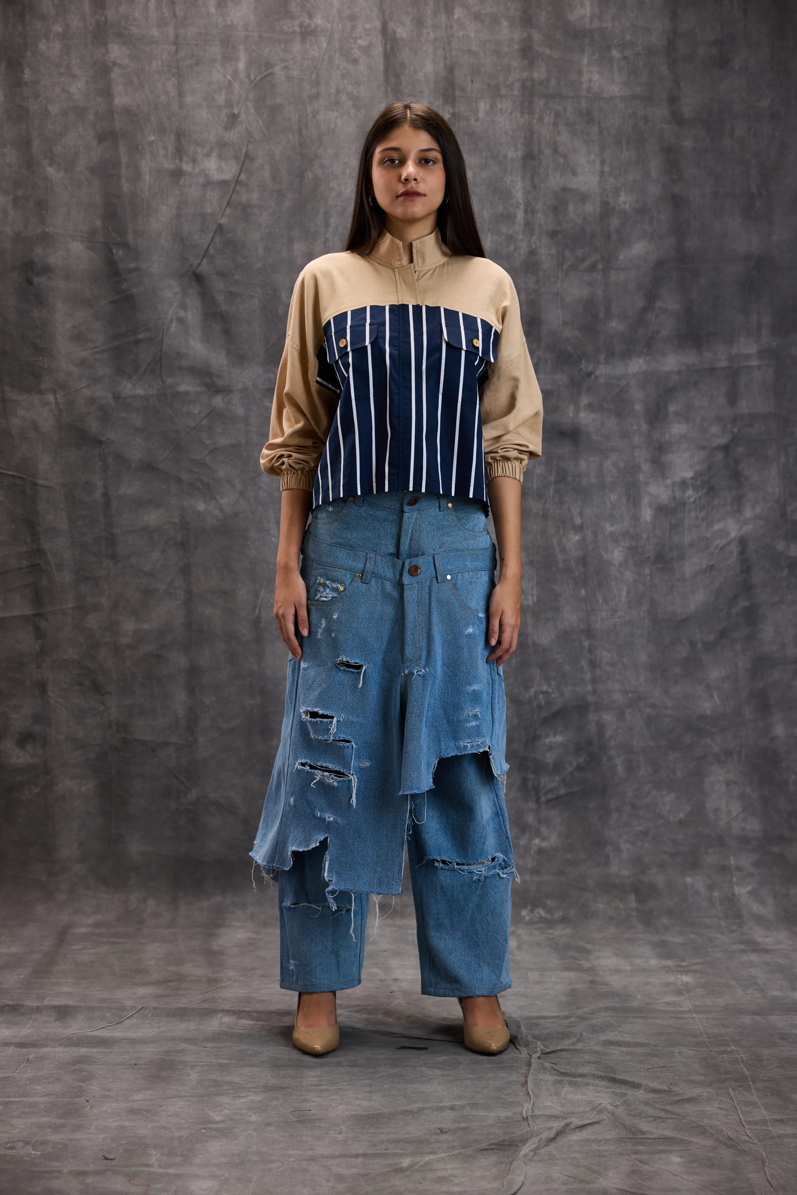 Harbor Stripe Utility Shirt - Image 5