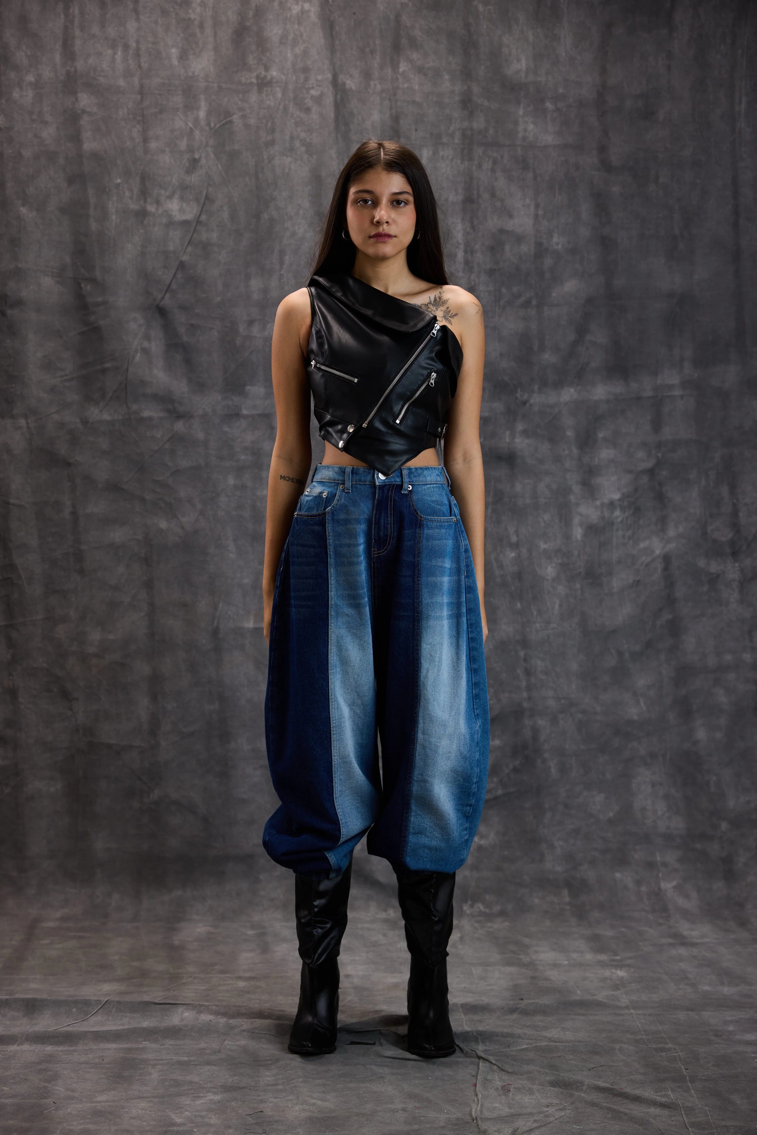 Leather Moto Vest - Image 3