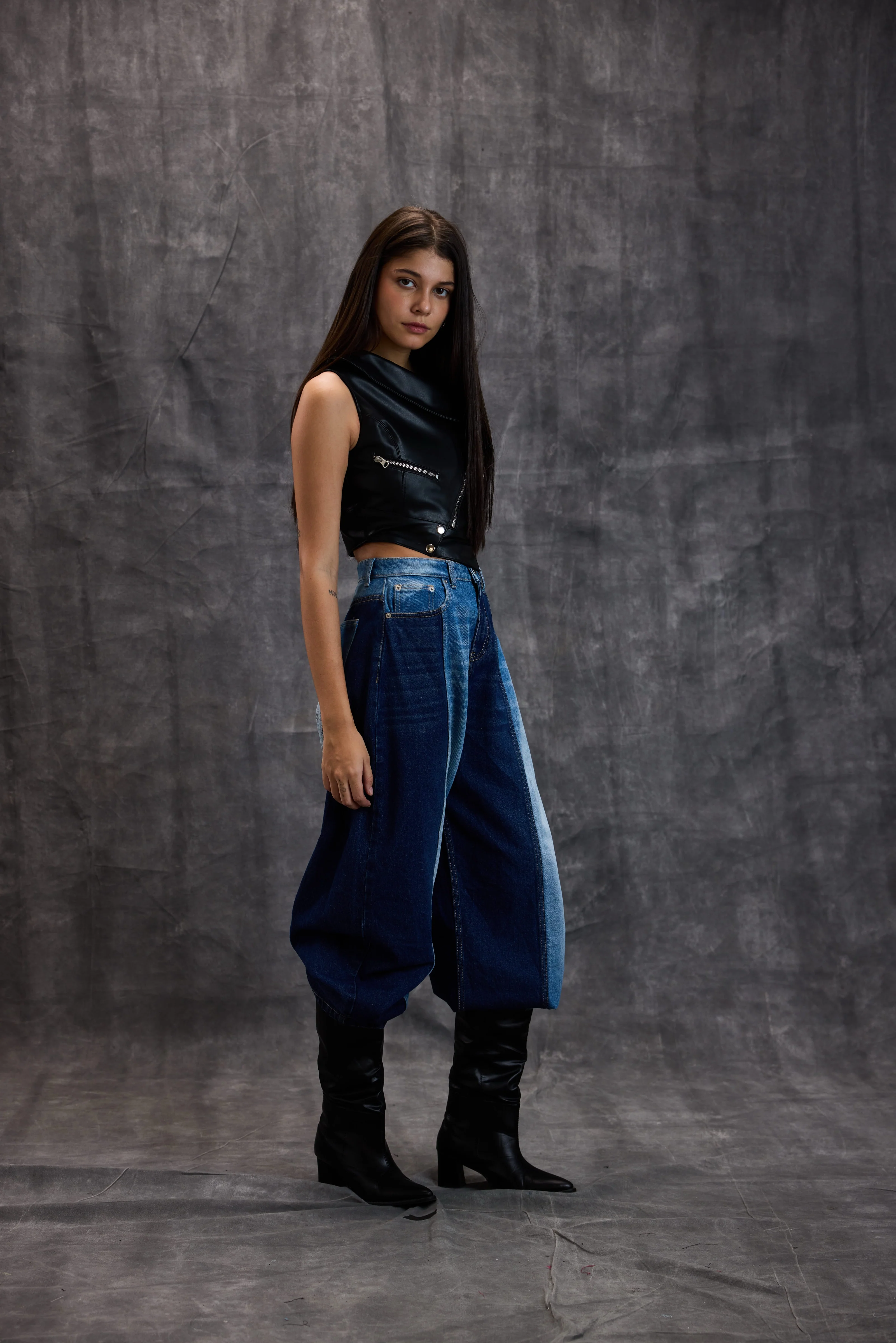 Leather Moto Vest - Image 4