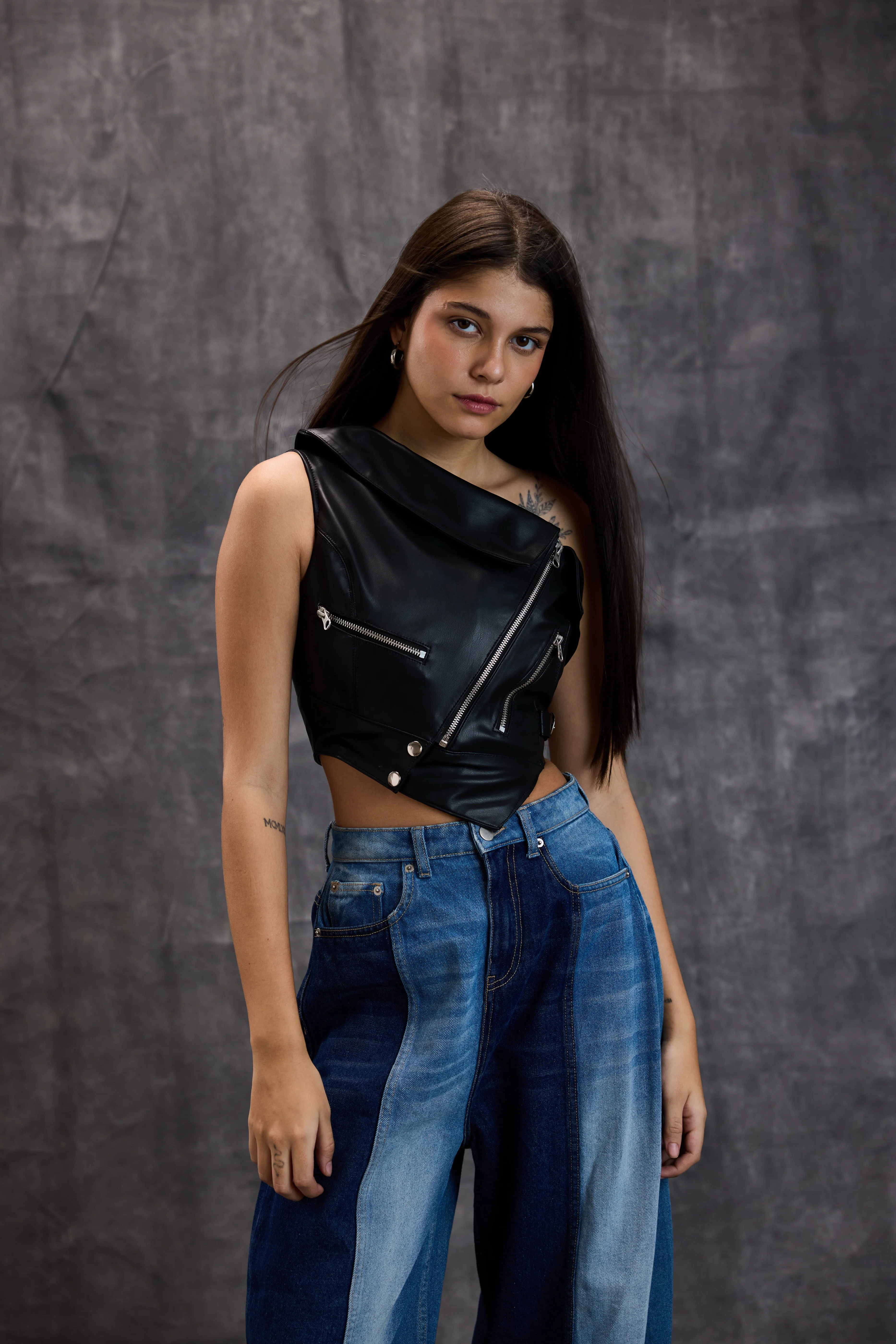 Leather Moto Vest - Image 5