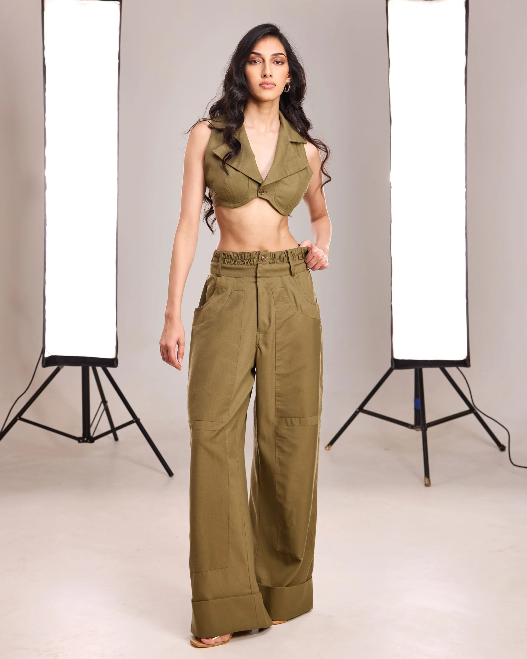 Luna Stripe Halter Top - Image 3