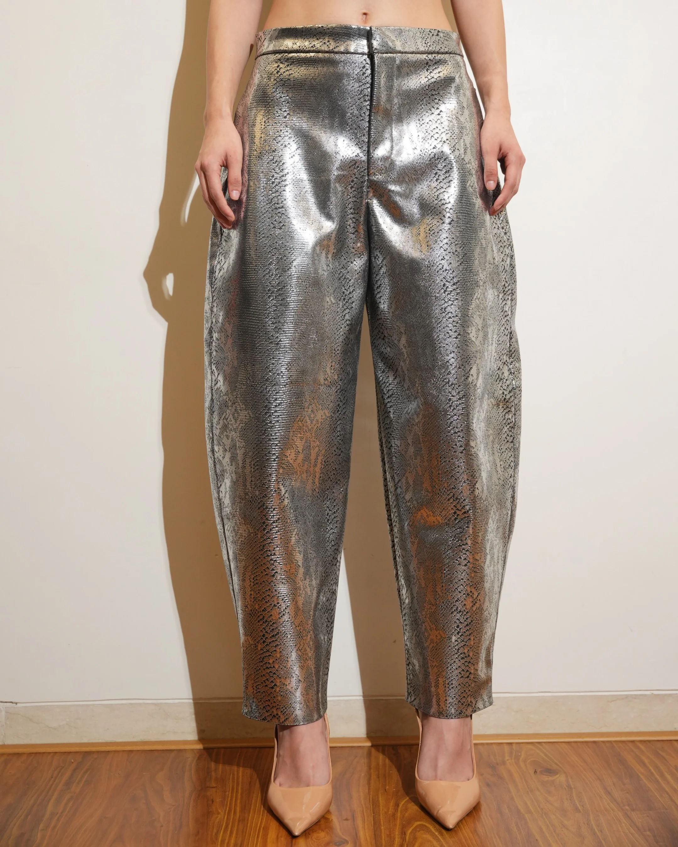 Metallic Barrel Pants - Image 8