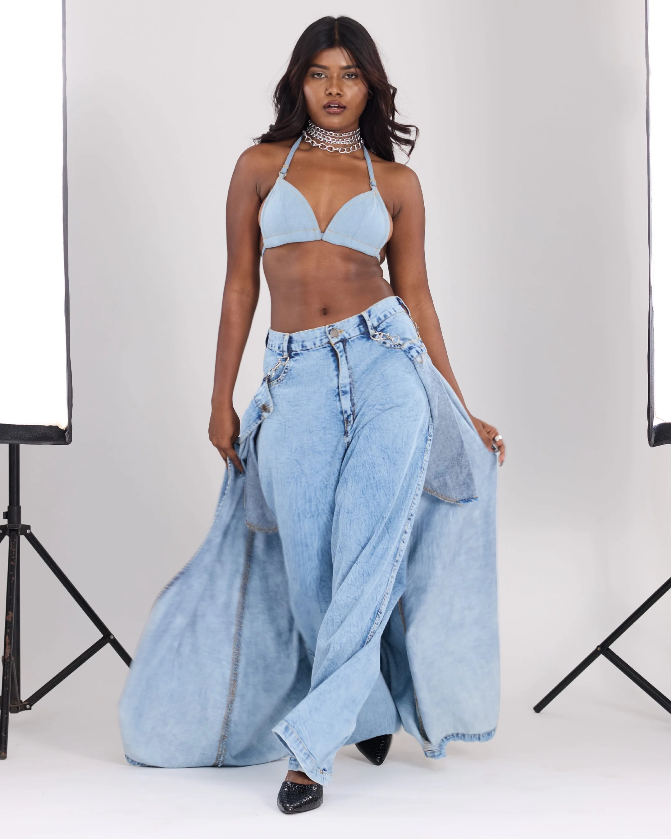 Midi skirt Denim - Image 2