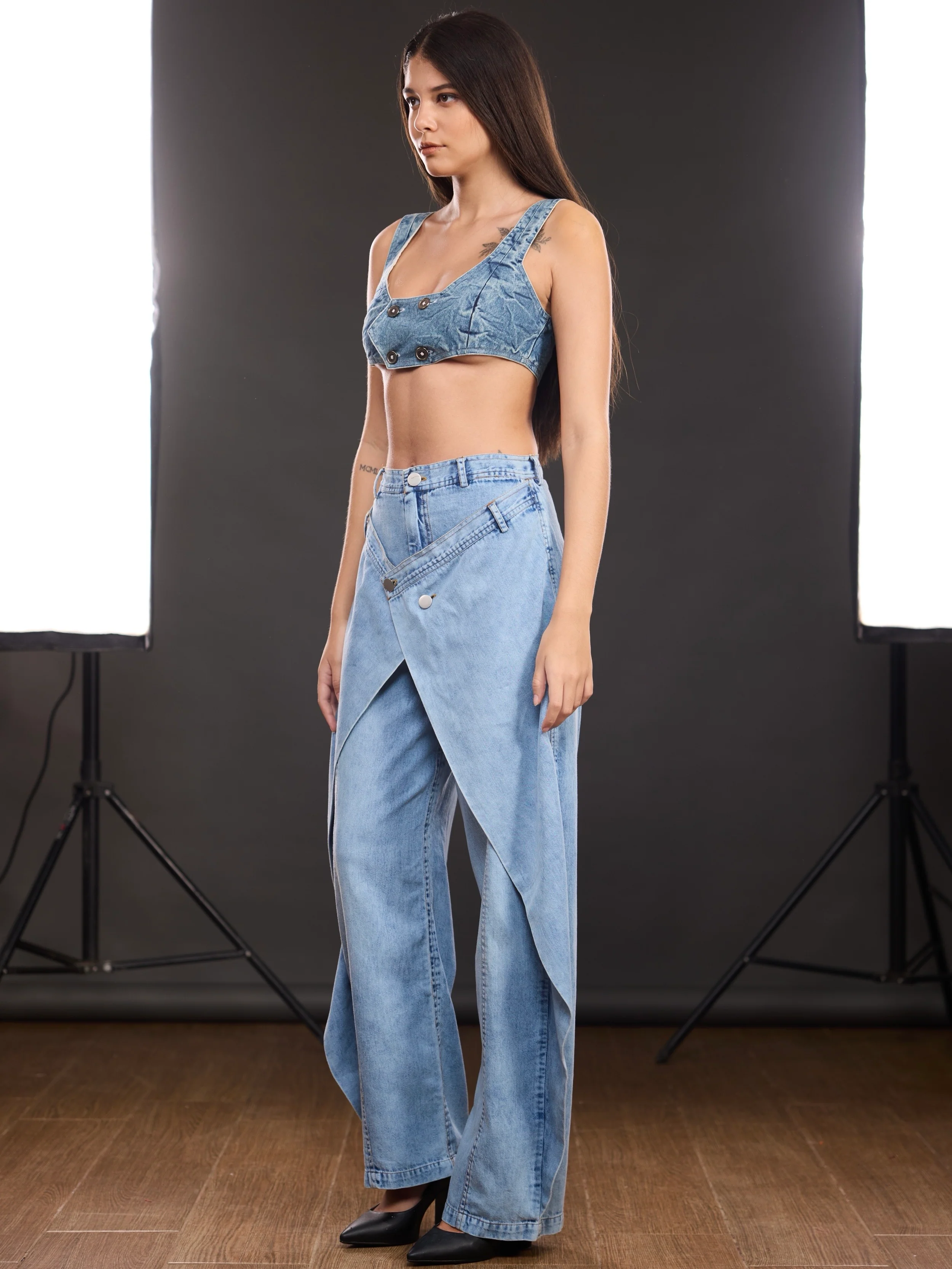 Panel Wide Leg jeans - Image 10