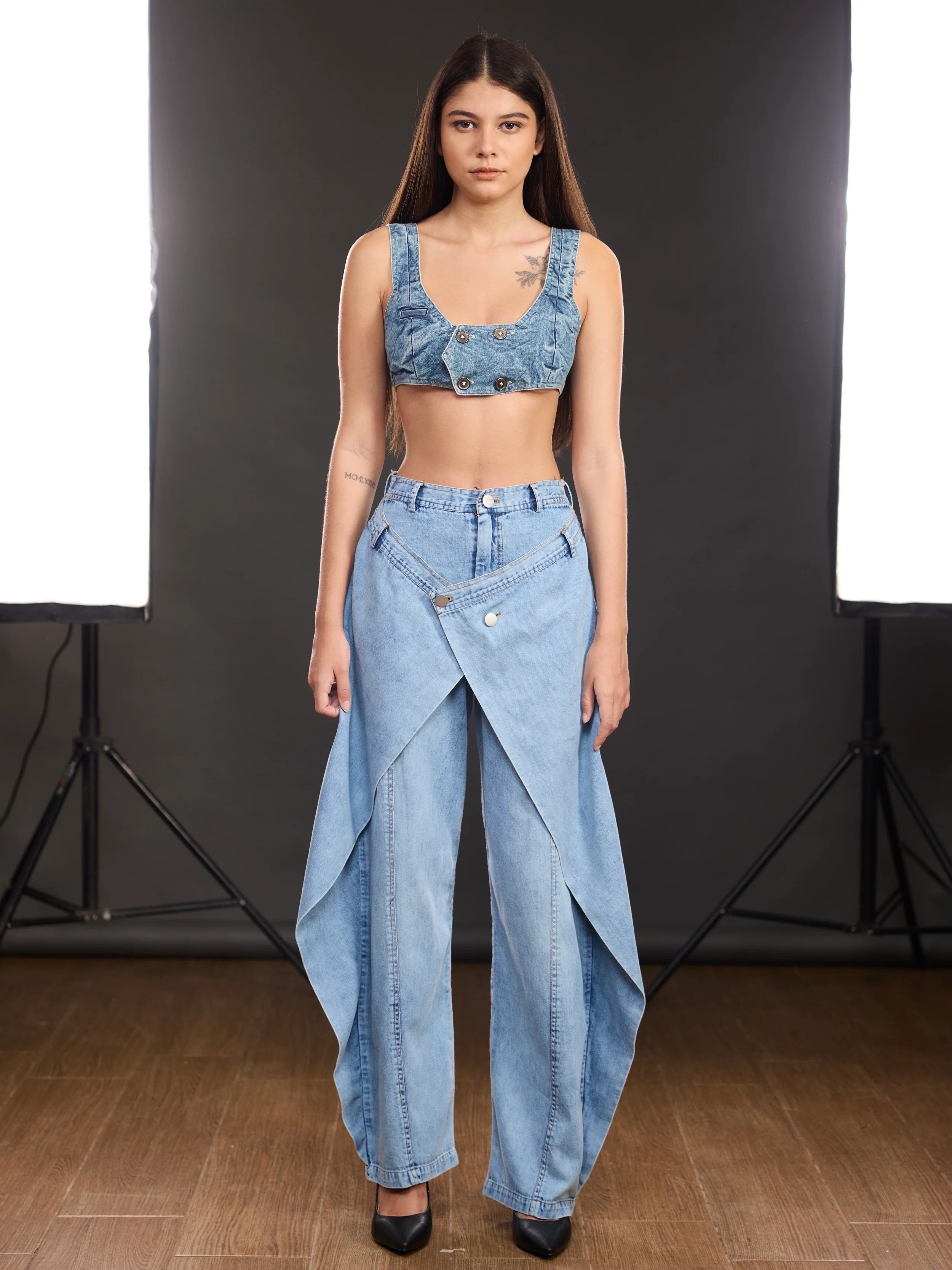 Panel Wide Leg jeans - Image 13