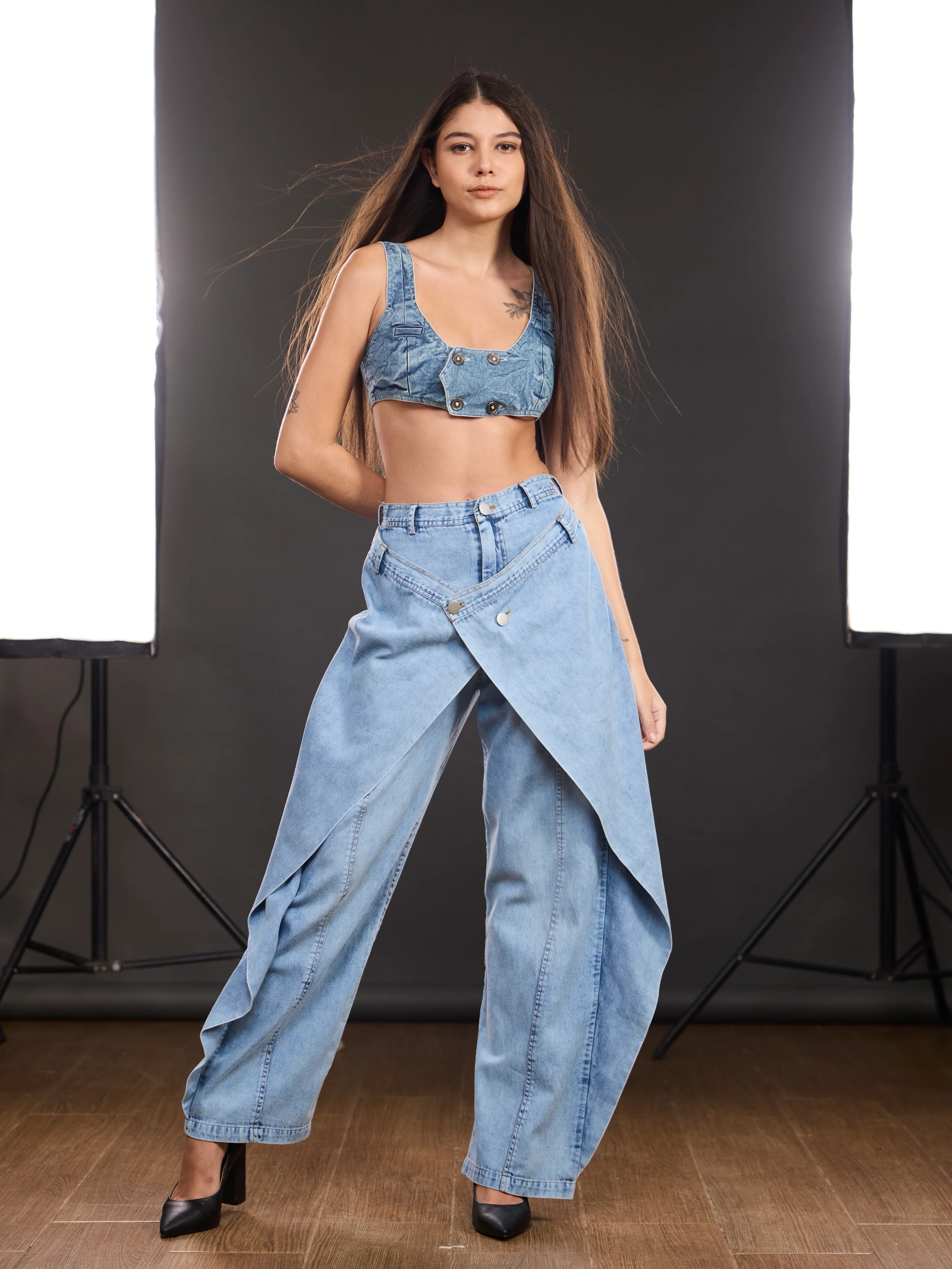 Panel Wide Leg jeans - Image 14