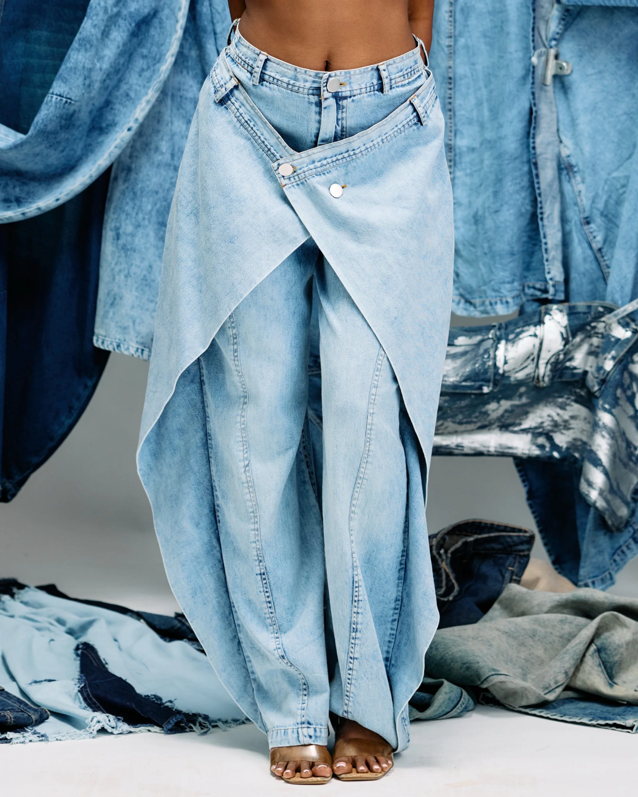 Panel Wide Leg jeans - Image 3