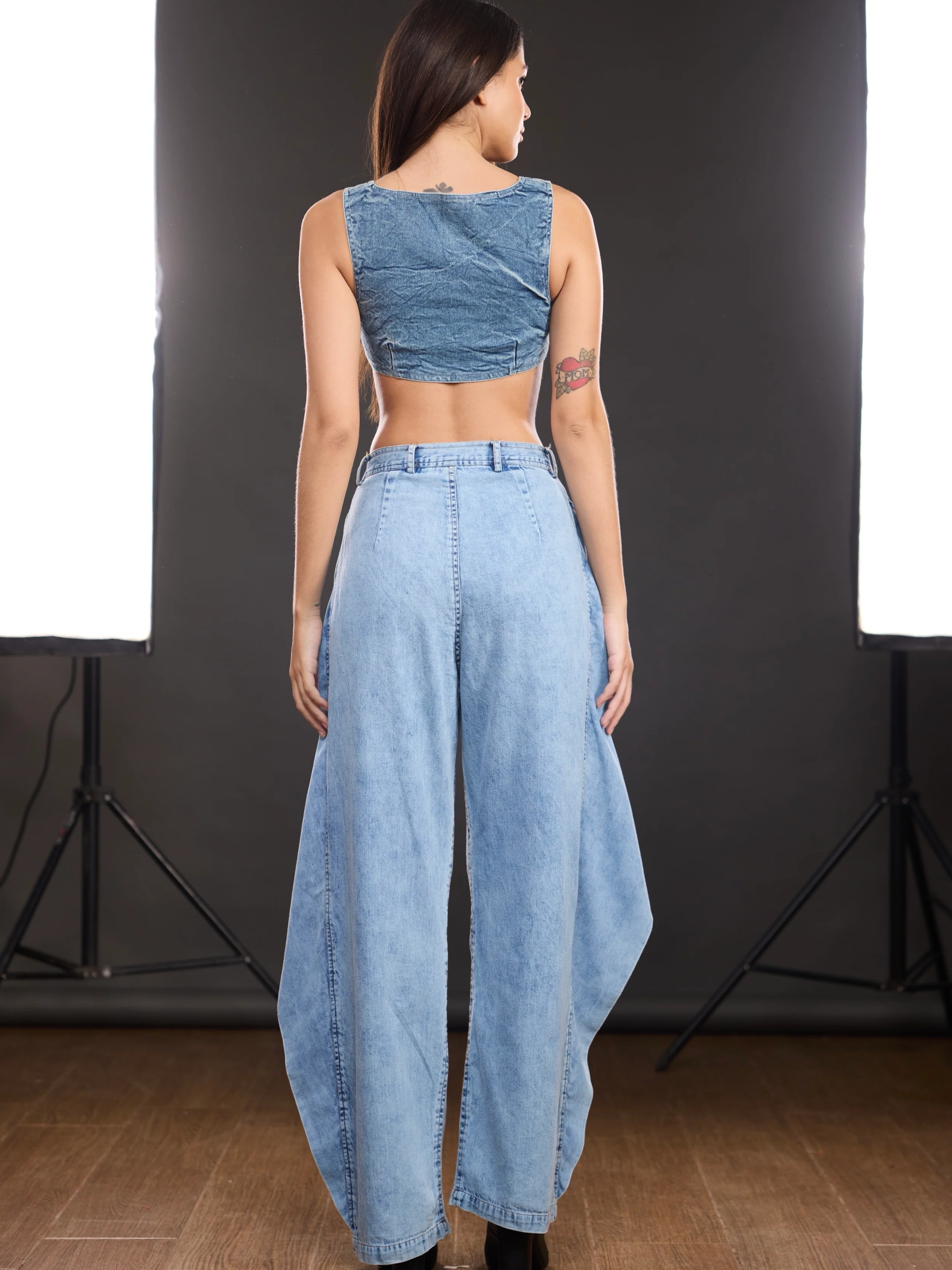 Panel Wide Leg jeans - Image 9
