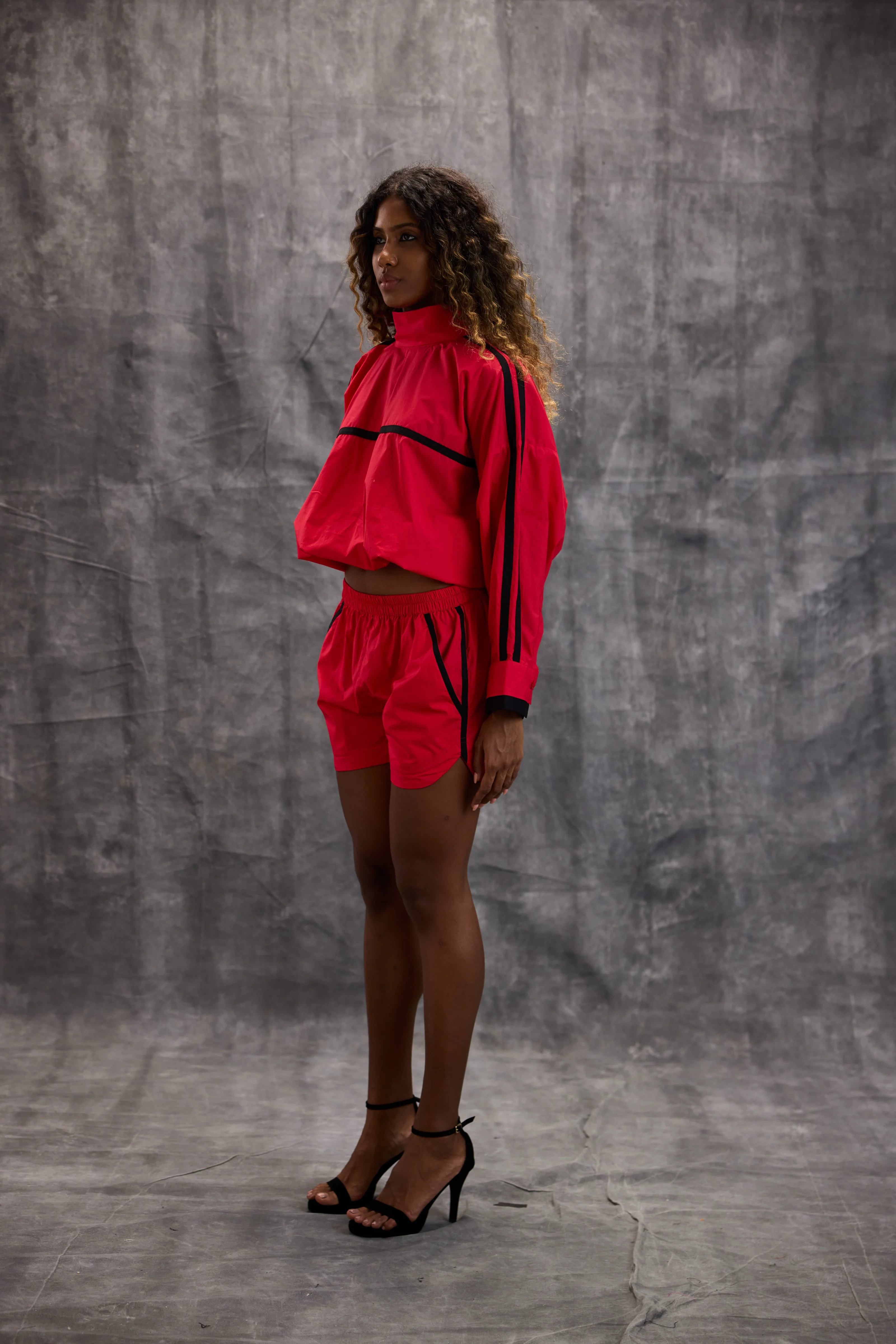 Red Block Shorts - Image 3