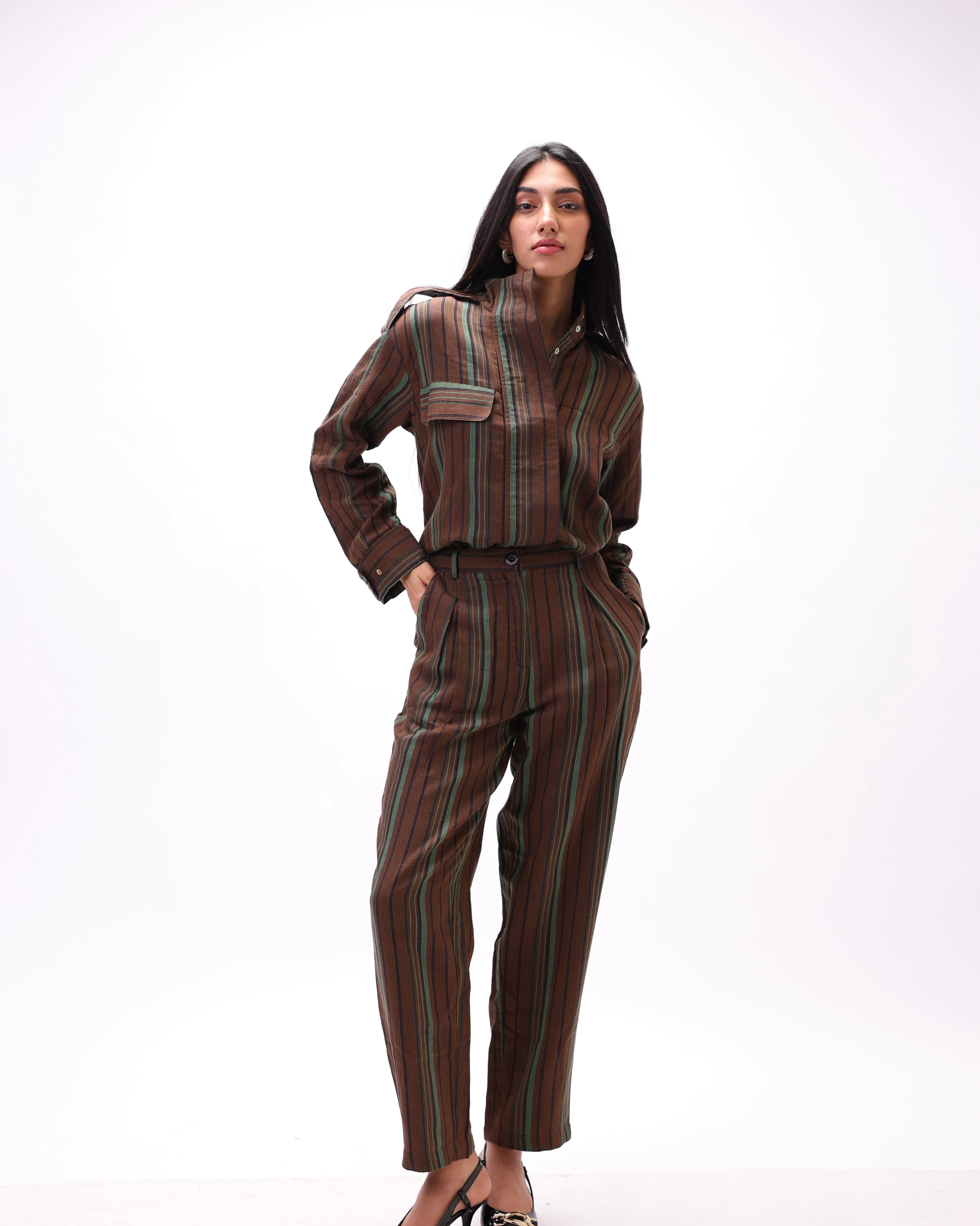 Green Pinstripe Pant - Image 2