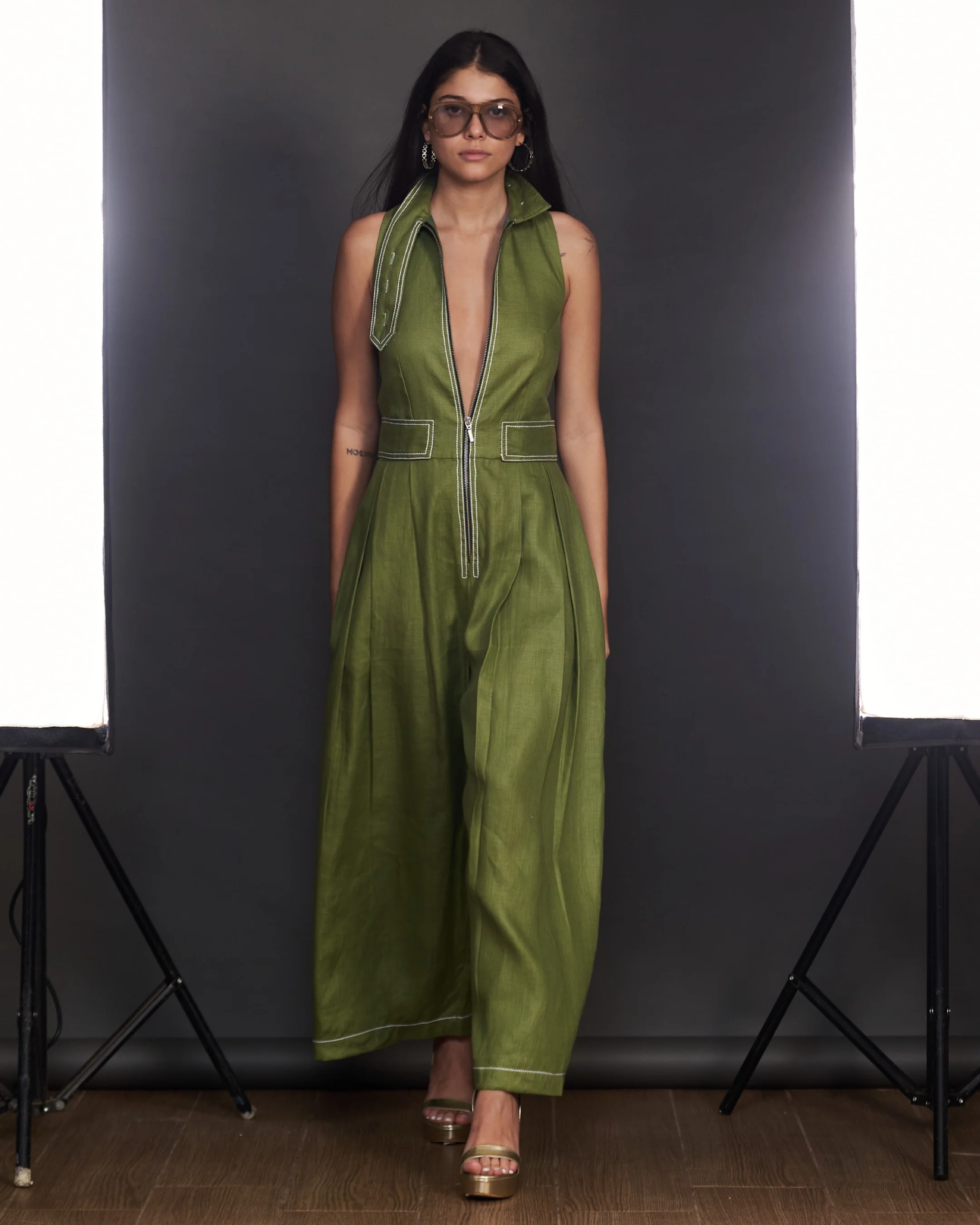 Sage Utility Jumpsuit - Image 2