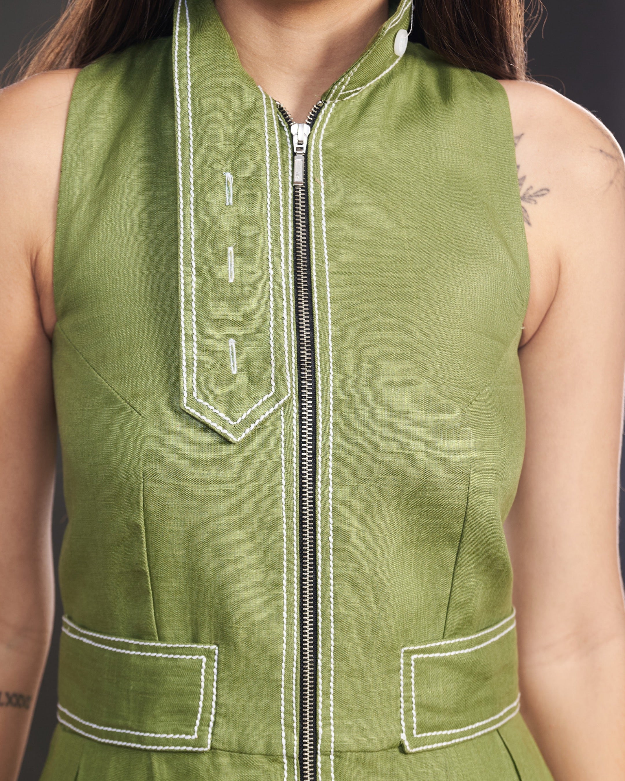 Sage Utility Jumpsuit - Image 4