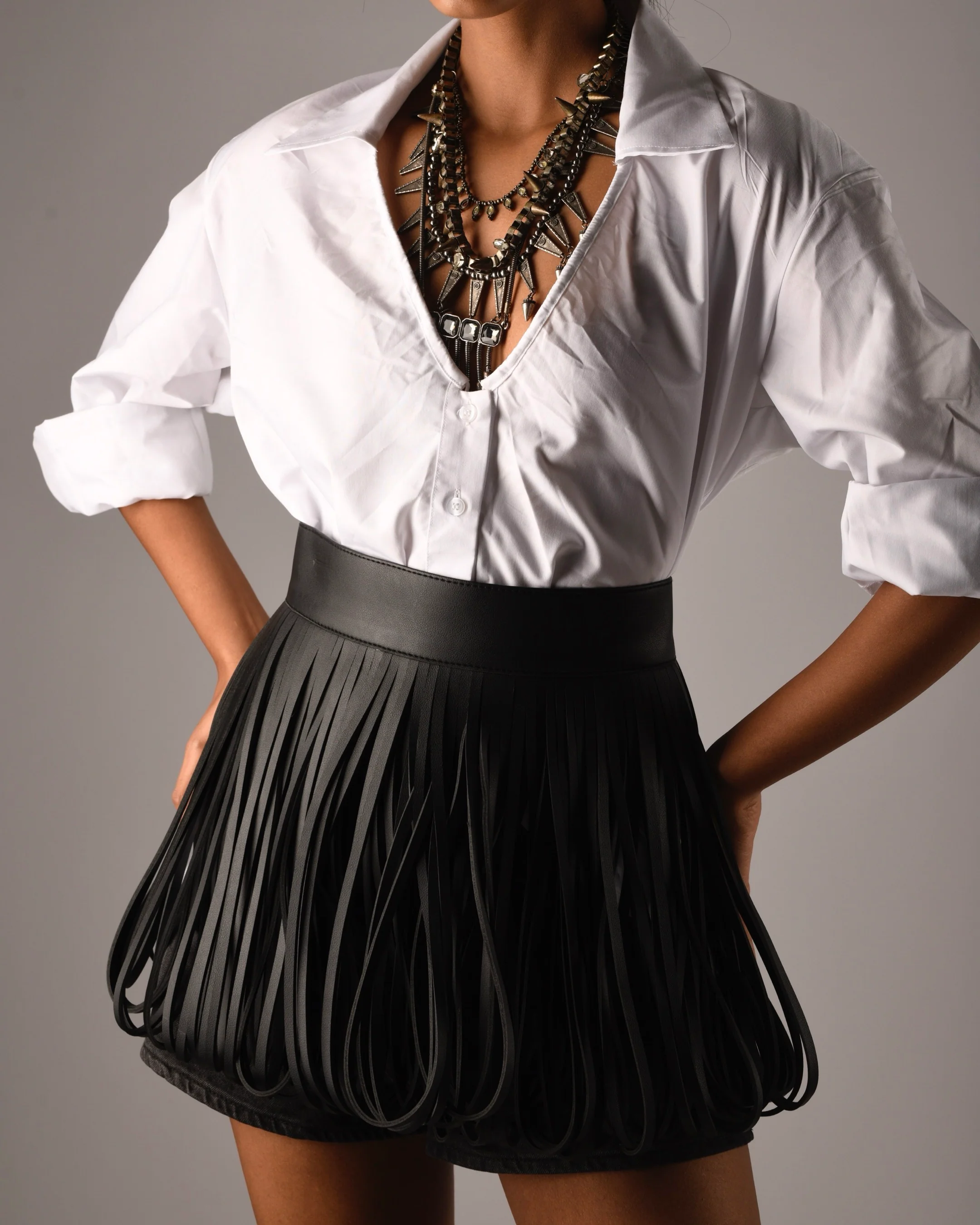Scarlet Fringe Skirt - Image 33