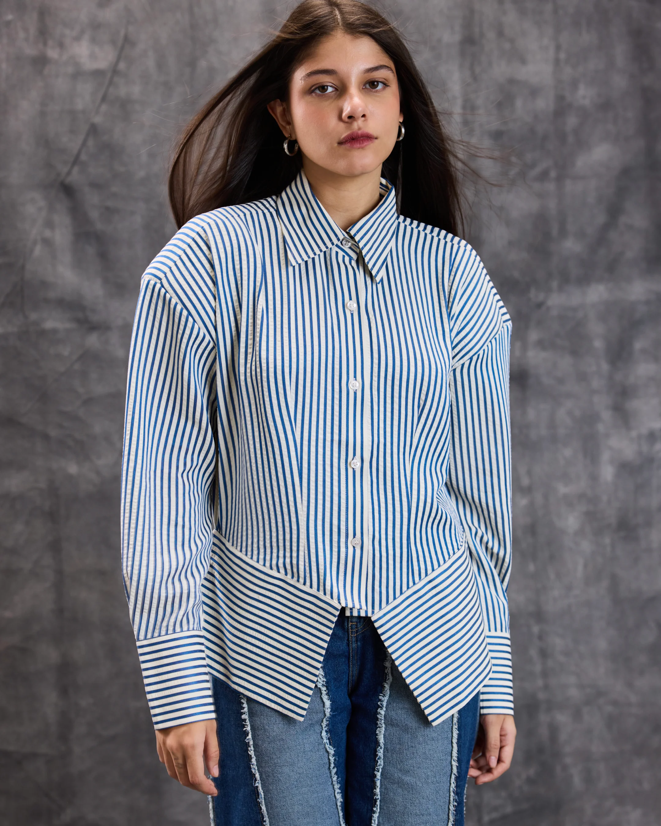Structured stripes shirt - Image 2