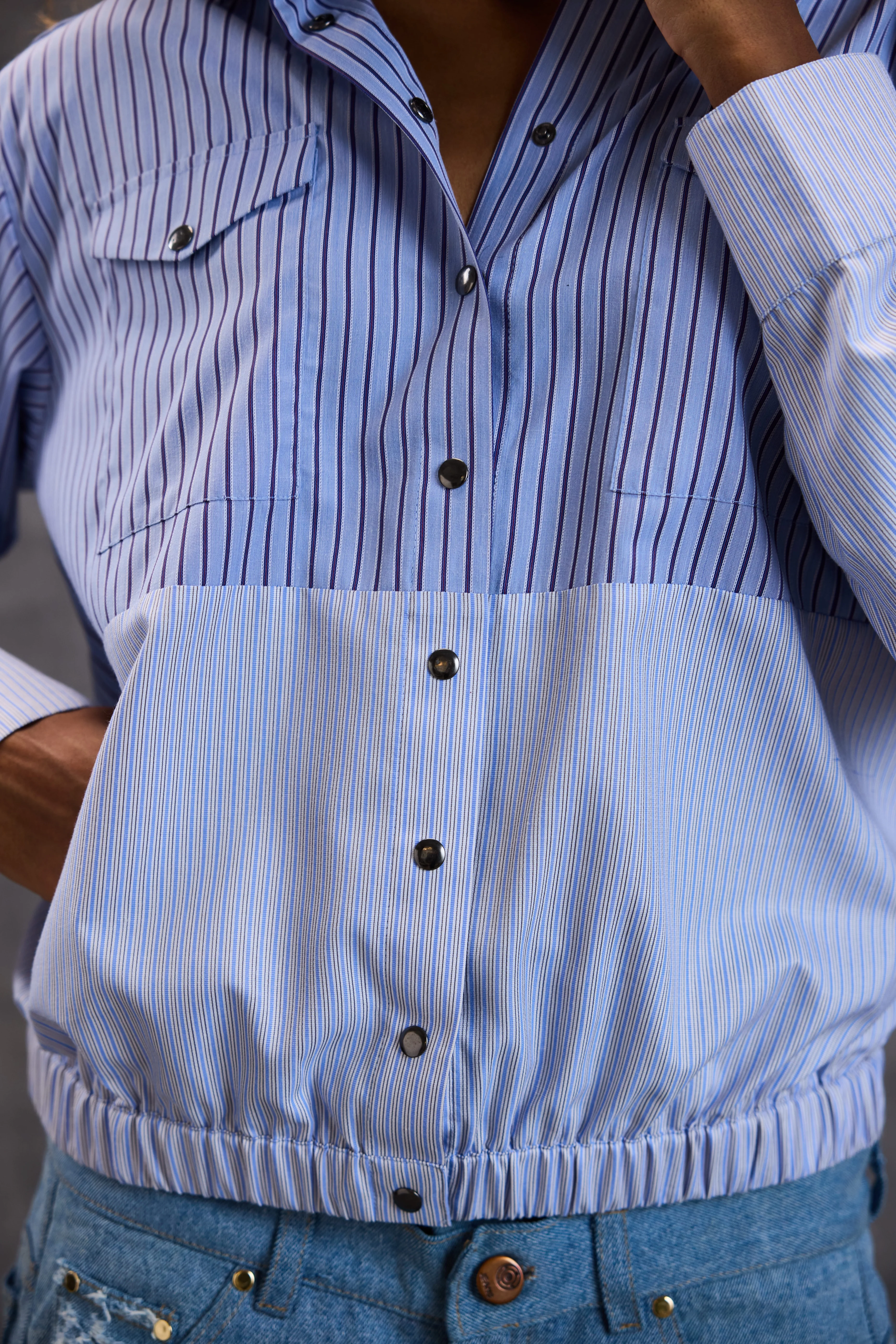 White Stripe Shirt - Image 6